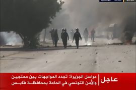 تجدد المواجهات بين المتظاهرين والأمن في تونس