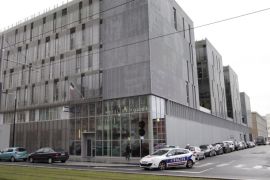 Picture taken of the police headquarters in Le Havre, northwestern France, on December 15, 2014. French police launched raids across the country early on December 15, dismantling a network sending jihadist fighters to Syria, a police source told AFP. Elite and anti-terror police units descended on around a dozen targets, mostly in the southern region of Toulouse, but also around Paris and in the northern region of Normandy, the source said on condition of anonymity. It was not immediately clear how many people were arrested. AFP PHOTO / CHARLY TRIBALLEAU