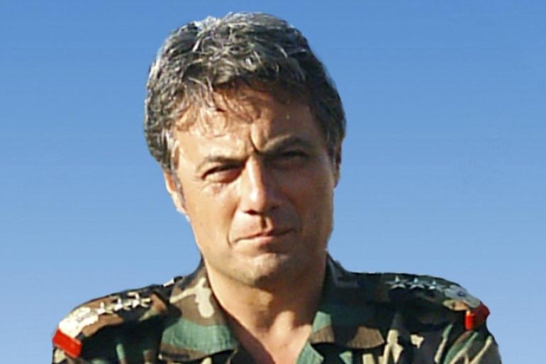 Syrian Brigadier-General Manaf Tlas is seen in Damascus, in a handout photograph taken with a mobile phone on February 21, 2011. Syrian general Manaf Tlas, a former friend and ally of President Bashar al-Assad who fled Damascus last week, is in contact with Syrian opposition rebels, French Foreign Minister Laurent Fabius said on July 12, 2012. REUTERS/Handout (SYRIA - Tags: CIVIL UNREST MILITARY POLITICS TPX IMAGES OF THE DAY HEADSHOT) FOR EDITORIAL USE ONLY. NOT FOR SALE FOR MARKETING OR ADVERTISING CAMPAIGNS