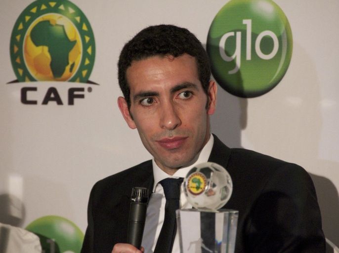 Egypt striker Mohamed Aboutrika attends a press conference after the GLO-CAF African Football Awards on December 20 in Accra, Ghana. Ivorian Yaya Toure of Manchester City won Africa's top football honour, beating out his countryman Didier Drogba and Alexandre Song of Cameroon for the CAF player of the year award.