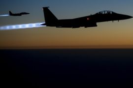 In this Sept. 23, 2014, file photo, released by the U.S. Air Force, a pair of U.S. F-15E Strike Eagle fly over northern Iraq, after conducting airstrikes in Syria. Syrian President Bashar Assad is taking advantage of the U.S.-led coalition’s war against the Islamic State group to pursue a withering air and ground campaign against more mainstream rebels elsewhere in the country, trying to recapture areas considered more crucial to the survival of his government. Assad’s troops are now focusing their energies on the country’s two largest cities, Damascus and Aleppo. (AP Photo/U.S. Air Force, Matthew Bruch, File)
