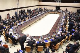 Ministers and delegates of the 60-member coalition trying to crush the Islamic State militant group attend a high-level meeting at the NATO headquarters in Brussels on December 3, 2014. US Secretary of State John Kerry, Iraqi Prime Minister Haider al-Abadi and foreign ministers from European, Arab and other countries are meeting to discuss the best military strategy against the IS group, officials said. AFP PHOTO/EMMANUEL DUNAND