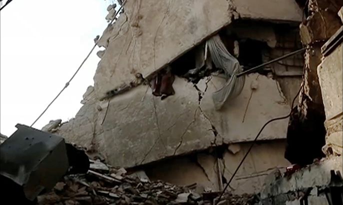 المعارضة السورية تفجر مباني للنظام في حلب القديمة
