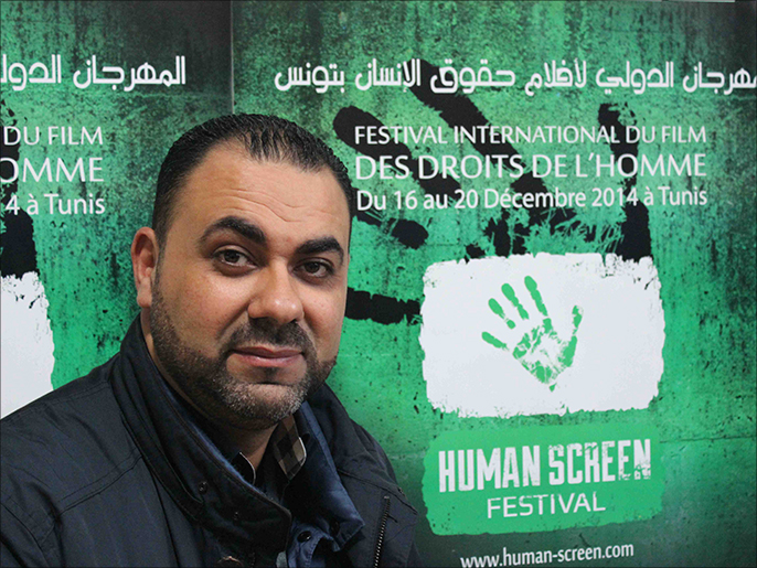 ‪بكار: المهرجان يهدف إلى دفع السينمائيين الشباب للاهتمام بحقوق الإنسان‬ (الجزيرة)