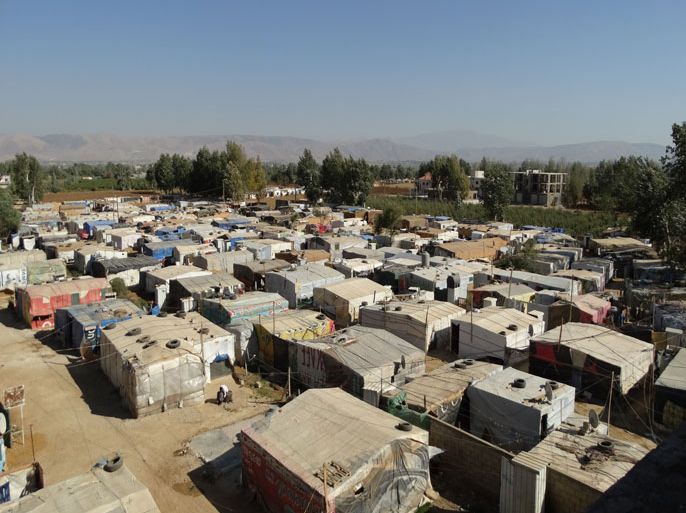 مخيمات اللاجئين السوريين في منطقة قب الياس فس سهل البقاع بلبنان - تصوير أحمد الجنابي