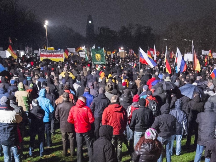 مائة ألف شخص تظاهروا ضد بيغيدا في أنحاء ألمانيا (أسوشيتد برس)