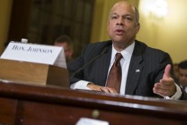 Homeland Security Secretary Jeh Johnson testifies on Capitol Hill in Washington, Tuesday, Dec. 2, 2014, before a House Homeland Security Committee hearing on the impact of President Barack Obama's executive action on immigration. (AP Photo/Evan Vucci)