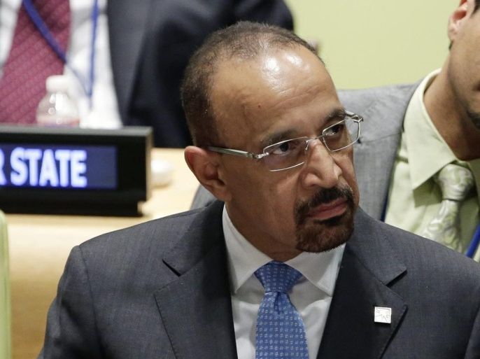 Khalid A. Al-Falih, CEO, Saudi Arabian Oil Company (Saudi Aramco) attends the Climate Summit 2014 at United Nations headquarters in New York, New York, USA, 23 September 2014. The Climate Summit, which was called by United Nations Secretary-General Ban Ki-moon to attempt to push global action on climate issues, is being held the day before the opening of the General Debate of the United Nations General Assembly.