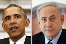 U.S. President Barack Obama + combo+ Israel's Prime Minister Benjamin Netanyahu