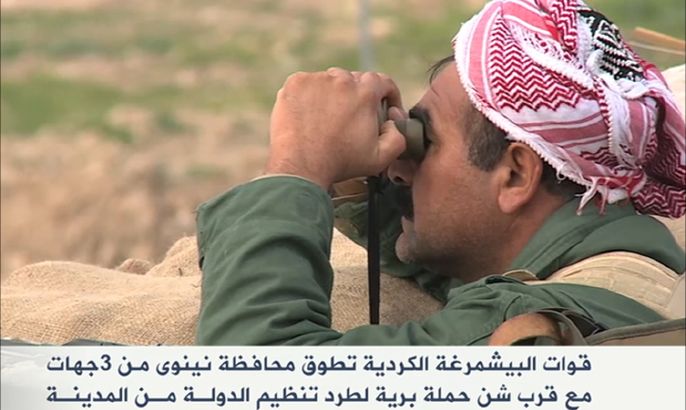 قوات البشمركة الكردية تطوق محافظة نينوى