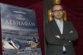 Russian director Andrey Zvyagintsev of "Leviathan" poses during the 87th Academy Awards foreign film nominee preview at the Dolby Theatre in Hollywood, California February 20, 2015. The Oscars will be presented at the Dolby Theatre February 22, 2015. REUTERS/Mario Anzuoni (UNITED STATES - Tags: ENTERTAINMENT)