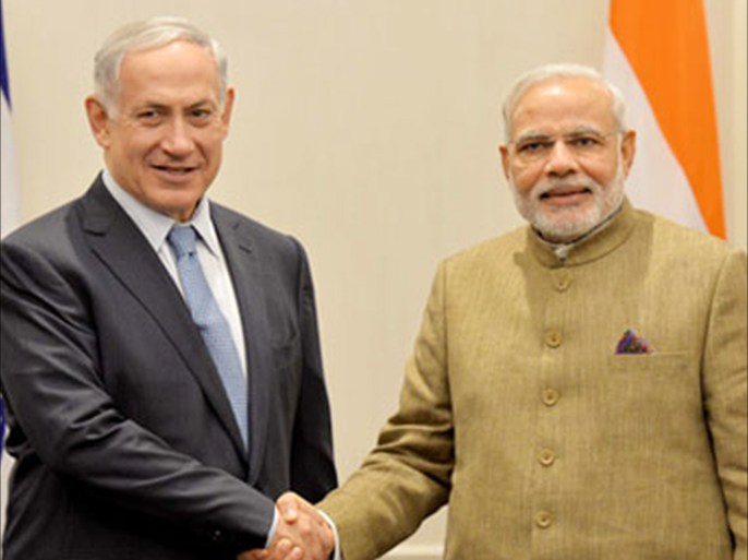 صورة رئيس حكومتي الهند وإسرائيل