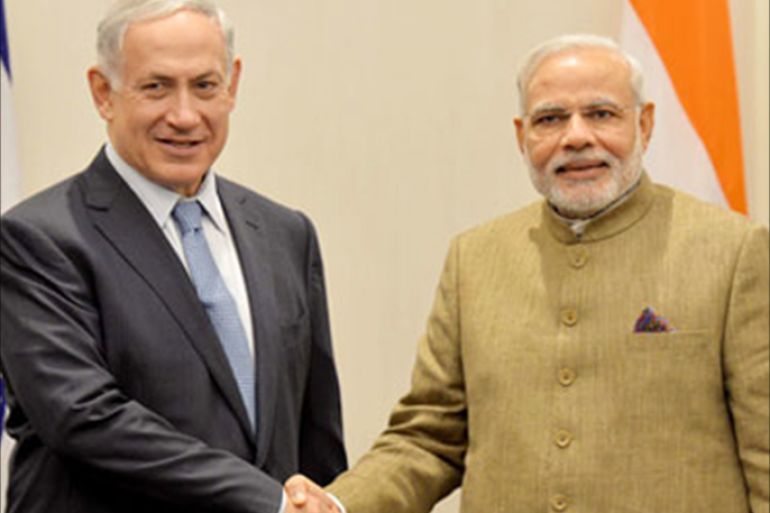 صورة رئيس حكومتي الهند وإسرائيل