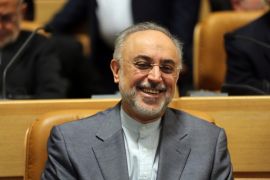 The head of Iran's Atomic Energy Organisation Ali Akbar Salehi attends the opening session of a two-day conference on combatting extremism on December 9, 2014 in the Iranian capital Tehran. Delegations from 40 countries, including Syria and Iraq, are attending the meetings. AFP PHOTO/ATTA KENARE