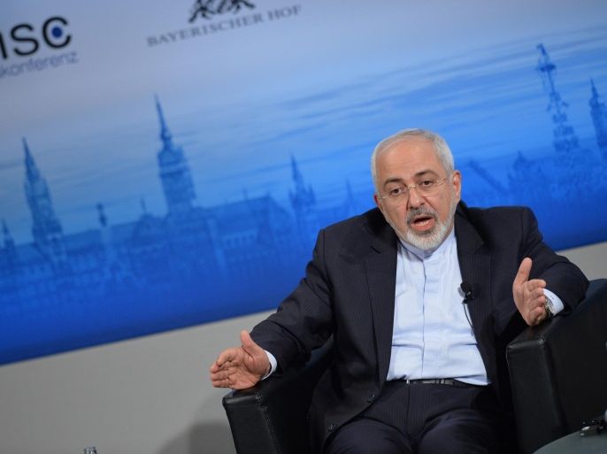 MUNICH, GERMANY - FEBRUARY 08: Iranian Foreign Minister Mohamad Javad Zarif attends at the 51st Security Conference in Munich on February 08, 2015. The conference on security policy takes place from Feb. 6, 2015 until Feb. 8, 2015.