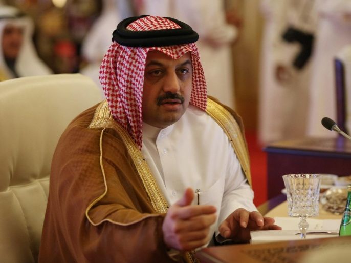 Qatari Foreign Minister Khalid bin Mohammed Al Attiyah attends a meeting of Gulf Cooperation Council (GCC) Foreign Ministers ahead of leaders annual summit, in Doha, Qatar, 09 December 2014. Doha is hosting the two-day GCC summit following a diplomatic row that marred relations between Qatar on one side and Saudi Arabia, the United Arab Emirates and Bahrain on the other. The three Gulf states announced in November they are sending back their ambassadors to Qatar, eight months after withdrawing them in a spat over the emirate's support of the Muslim Brotherhood.