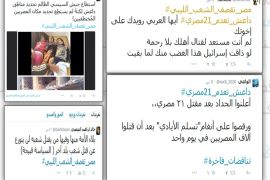 صور تغريدات اعدام المصريين