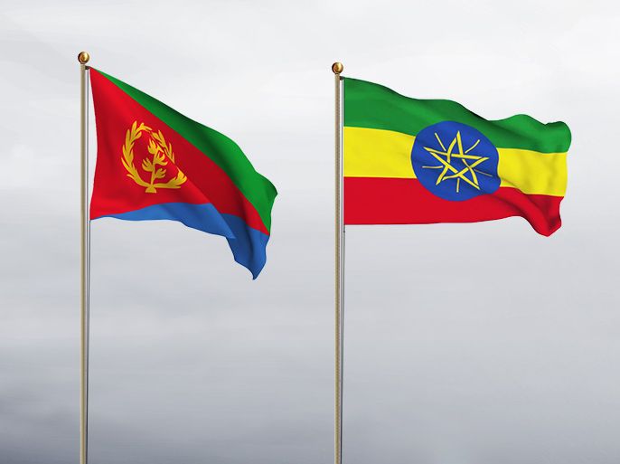 صورة علمي كل من إريتريا وإثيوبيا - الموسوعة