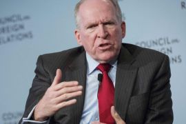Director of the Central Intelligence Agency John Brennan speaks at the Council on Foreign Relations in New York March 13, 2015. Social media and other technology are making it increasingly difficult to combat militants who are using such modern resources to share information and conduct operations, Brennan said on Friday. REUTERS/Brendan McDermid (UNITED STATES - Tags: POLITICS CIVIL UNREST CRIME LAW)