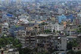 A general view of the Bangladeshi capital city Dhaka on September 20, 2010. The South Asian nation sits on active tectonic plates and is frequently jolted by tremors. The last major earthquake struck in 1896.