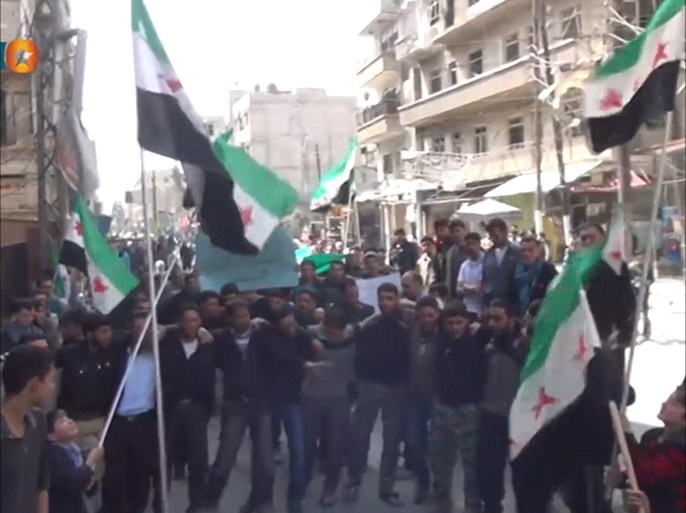 مظاهرات في عدة مدن سورية مؤيدة لعاصفة الجزم في اليمن ومطالـة باجراء مماثـل ضـد نظام بشار