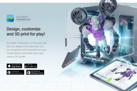Autodesk Tinkerplay a free app that lets you design and customize your own creatures and character on your mobile device and make them real using a 3D printer.