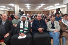 جانب من الحضور(مهرجان فني وشعري يروي تراجيديا الألم وتغريبة فلسطينيي اليرموك