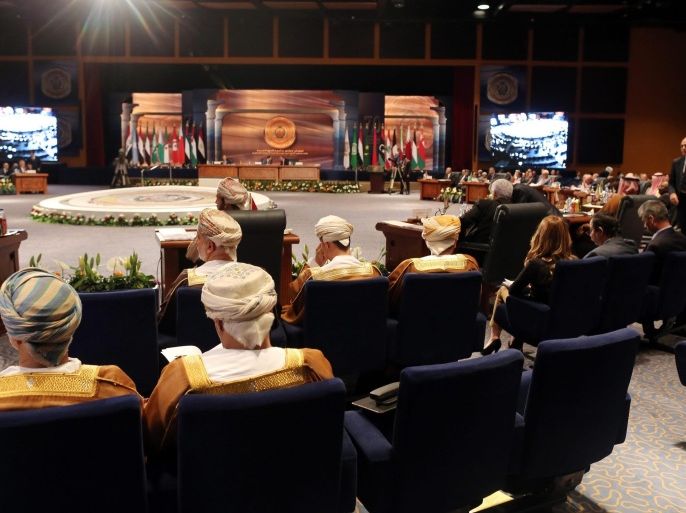 A general view of delegates attending the closing session of the Arab League summit, in Sharm el-Sheikh, Egypt, 29 March 2015. The Arab League summit wrapped up a two-day meeting that focused on the mounting turmoil and radicalism in the region.