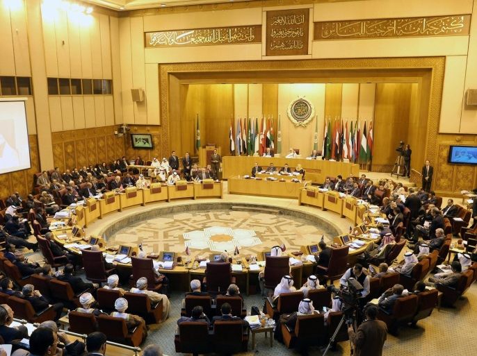 A general view shows Arab Foreign Ministers and delegation members attending the 143rd annual meeting at the League headquarters in Cairo, Egypt, 09 March 2015. Reports state Arab Foreign Ministers discussed issues that will be put on the agenda of the upcoming Arab Summit in Egypt end of March. Discussions took up developments in Syria, Libya and Yemen as well as anti-terrorism and security cooperation among member states.