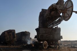 HODEIDAH, YEMEN - MARCH 27 : Houthi's radars and air defense systems that are defused by a military operation launched by Saudi Arabia and coalition forces are seen in Hodeidah, Yemen on March 27, 2015.