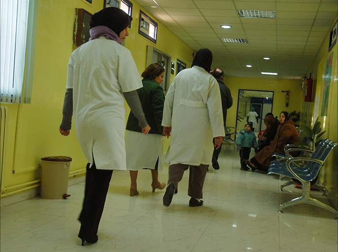 صورة من داخل إحدى مستشفيات الجزائر.