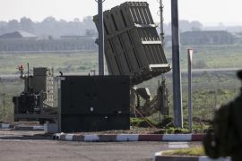 An Israeli soldier guards an Iron Dome rocket interceptor battery deployed in the Israeli-occupied Golan Heights January 21, 2015. An Iranian general killed in an Israeli air strike in Syria was not its intended target, and Israel believed it was attacking only low-ranking guerrillas, a senior security source said on Tuesday. Troops and civilians in northern Israel are on heightened alert and Israel has deployed an Iron Dome rocket interceptor unit near the Syrian border. REUTERS/Baz Ratner (MILITARY POLITICS CIVIL UNREST)