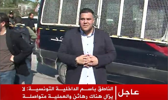 الاعتداء على مراسل الجزيرة في تونس حافظ مريبح