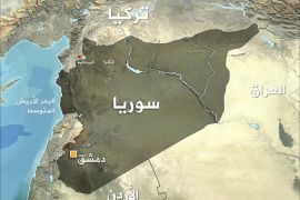خريطة سوريا مع موقع مدينة الريحانية التركية