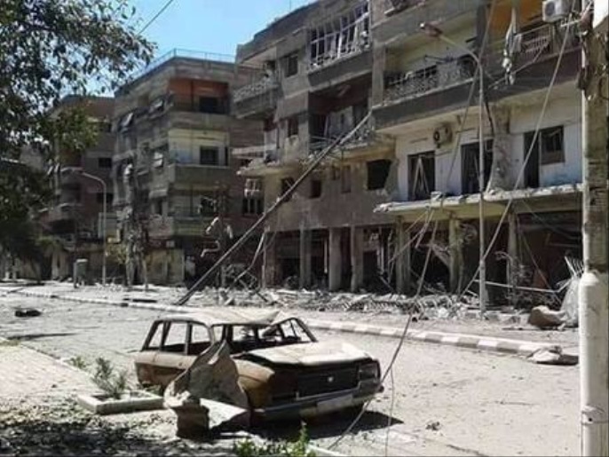 ‪الحرب حولت مخيم اليرموك إلى مدينة أشباح‬ (ناشطون)