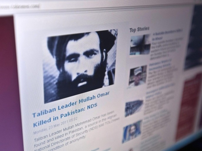 The Tolonews website runs a story on its front page reporting about the news of the death of Taliban leader Mullah Mohammad Omar in Kabulin this May 23, 2011, file photo. The White House received a letter last year purported to come directly from Mullah Omar, the reclusive leader of the Taliban, asking the United States to deliver militant prisoners whose transfer is now at the heart of the Obama administration's bid to broker peace in Afghanistan. The unusual message kicked off a debate within the administration about whether it was truly authored by the mysterious one-eyed preacher believed to be directing the Taliban from hiding in Pakistan -- and its meaning for U.S. efforts to forge a negotiated end to America's longest war.