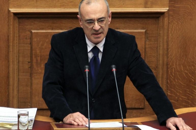 Greek Deputy Finance Minister Dimitris Mardas delivers a speech during the policy statements of the new Greek government at the parliament in Athens, Greece, 09 February 2015. The debate will be concluded late on 10 February with deputies being asked to give a vote of confidence to the government of Greek Prime Minister Alexis Tsipras.