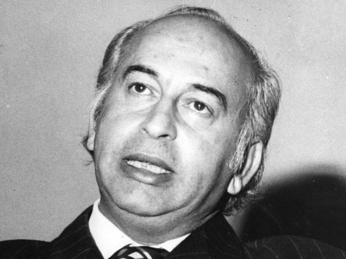 circa 1978: Pakistani statesman Ali Bhutto, (1928 - 1979).