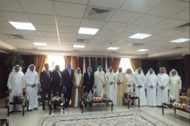 صورة جماعية للمسؤولين الخليجيين مع بان كيمون (1)
