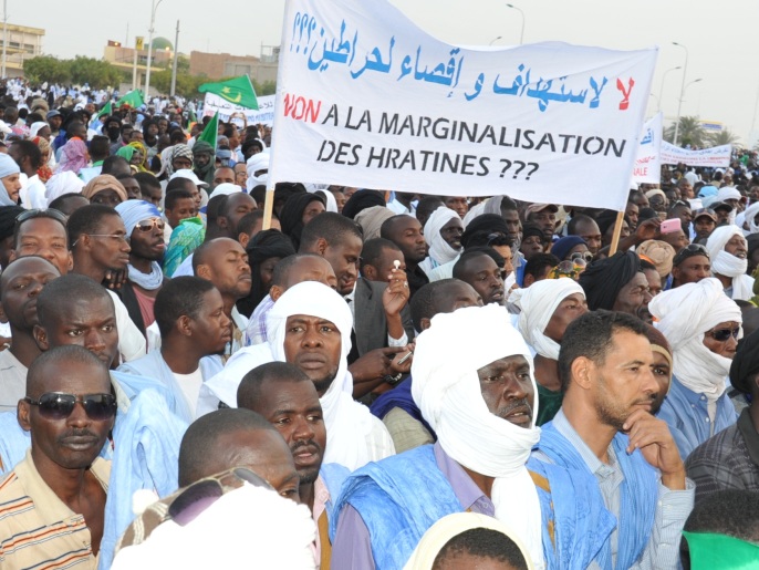 ‪شارك في المسيرة مختلف مكونات وشرائح المجتمع الموريتاني‬ (الجزيرة نت)