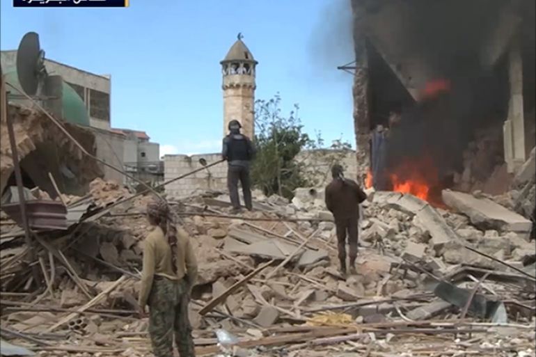 مدينة إدلب تعرضت لسلسلة من الغارات الجوية منذ سيطرة المعارضة عليها