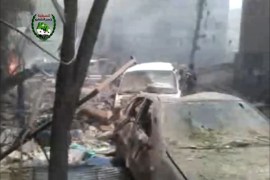 قصف بلدة دركوش بريف إدلب الشمالي