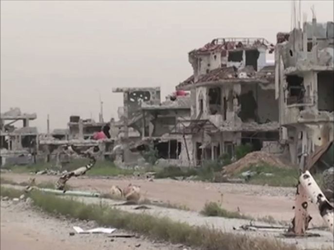 مدينة الشيخ مسكين في ريف درعا تتحول إلى أطلال