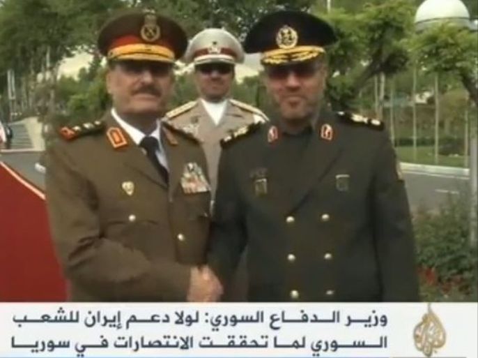 Capture زيارة وزير الدفاع السوري جاسم فهد الفريج إلى إيران- الجزيرة