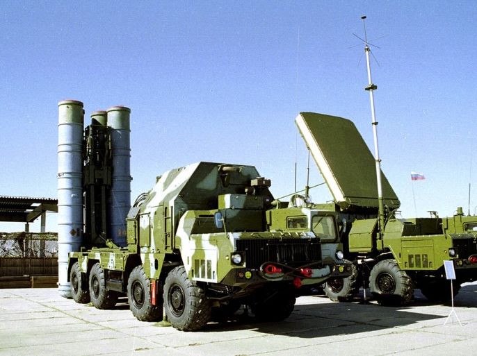 FILE - In this undated file photo a Russian S-300 anti-aircraft missile system is on display at an undisclosed location in Russia. The Kremlin says Russia has lifted its ban on the delivery of a sophisticated air defense missile system to Iran. Russia signed the $800 million contract to sell Iran the S-300 missile system in 2007, but later suspended their delivery because of strong objections from the United States and Israel. The decree signed Monday, April 13, 2015, by President Vladimir Putin allows for the delivery of the missiles. (AP Photo/File)