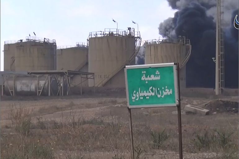 فيديو يظهر المعارك الدائرة في مصفاة بيجي النفطية