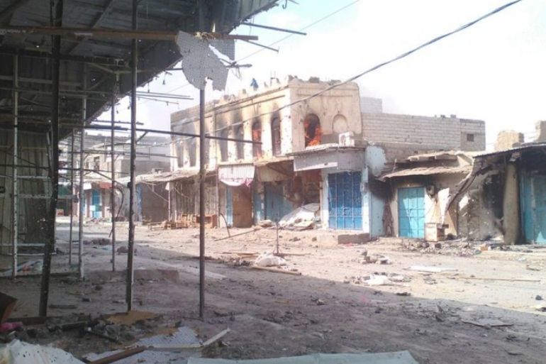 المعارك بين الحوثيين والمقاومة حولت الحوطة الى مدينة أشباح