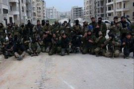 مقاتلين في جيش الفتح من كتيبة أجناد الشام