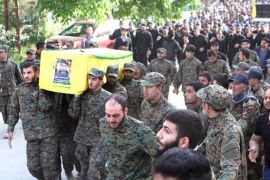 تشييع أحد قتلى حزب الله في القلمون