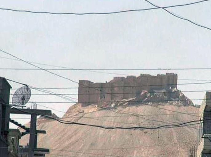 This picture released on Thursday, May 21, 2015 by the website of Islamic State militants, shows the Palmyra castle is seen from the Syrian town of Palmyra that was captured by the Islamic State militants after a battle with the Syrian government forces, Syria. Activist and officials say members of the Islamic State group are conducting search operations in the ancient town of Palmyra where they have detained and killed dozens of people. (The website of Islamic State militants via AP)